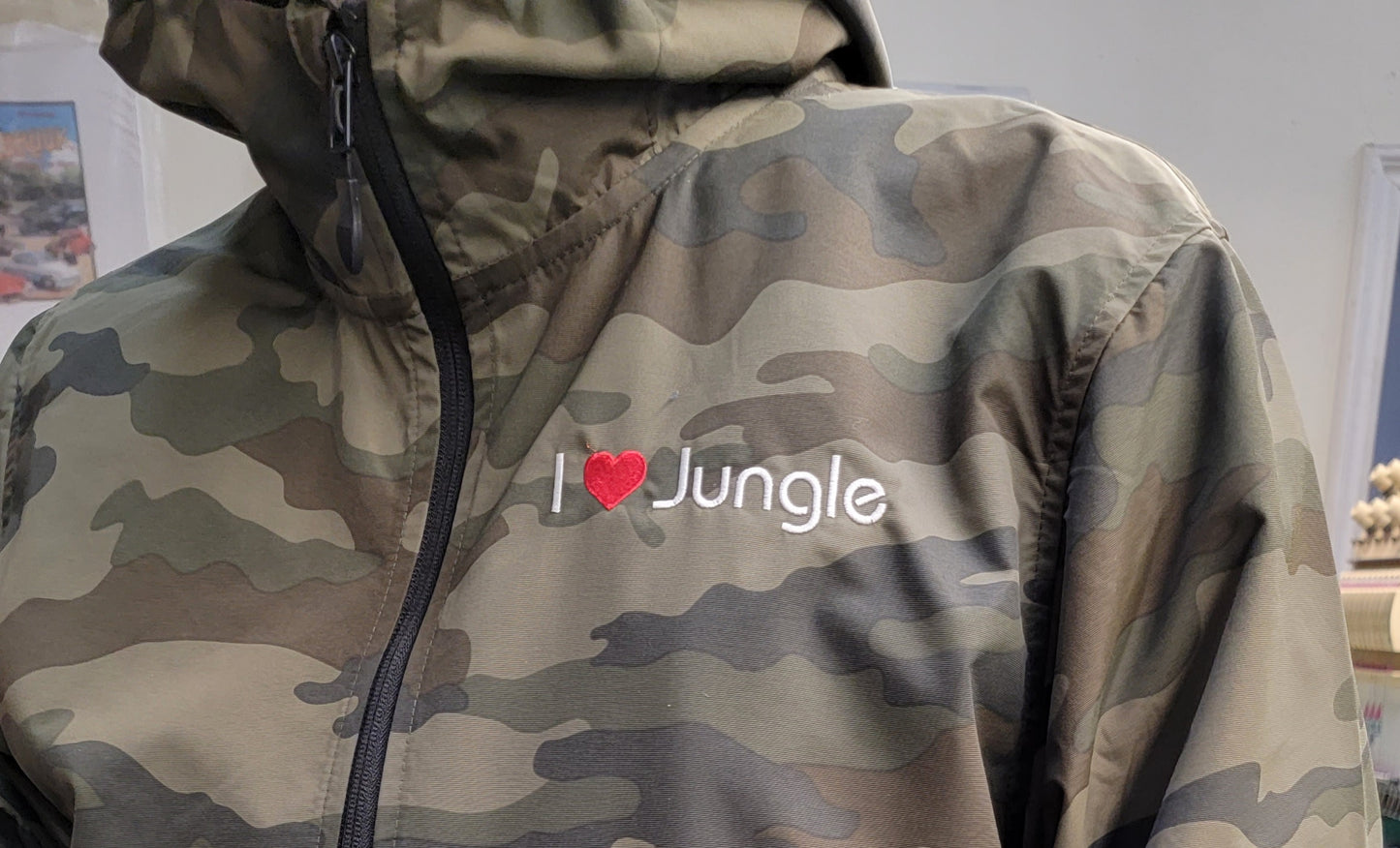 "I ❤️ JUNGLE" Anorak Windbreaker