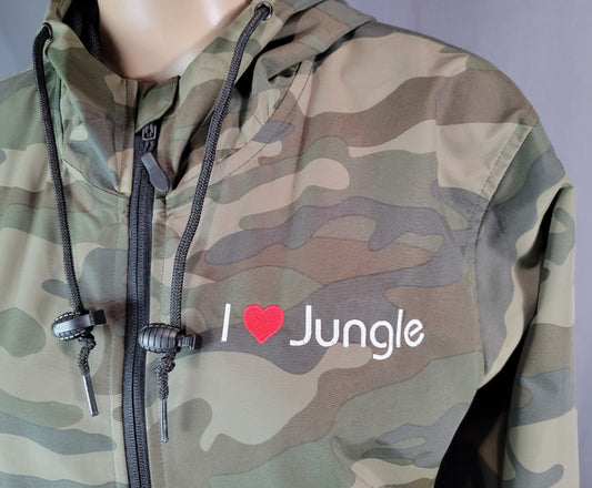 "I ❤️ JUNGLE" Anorak Windbreaker