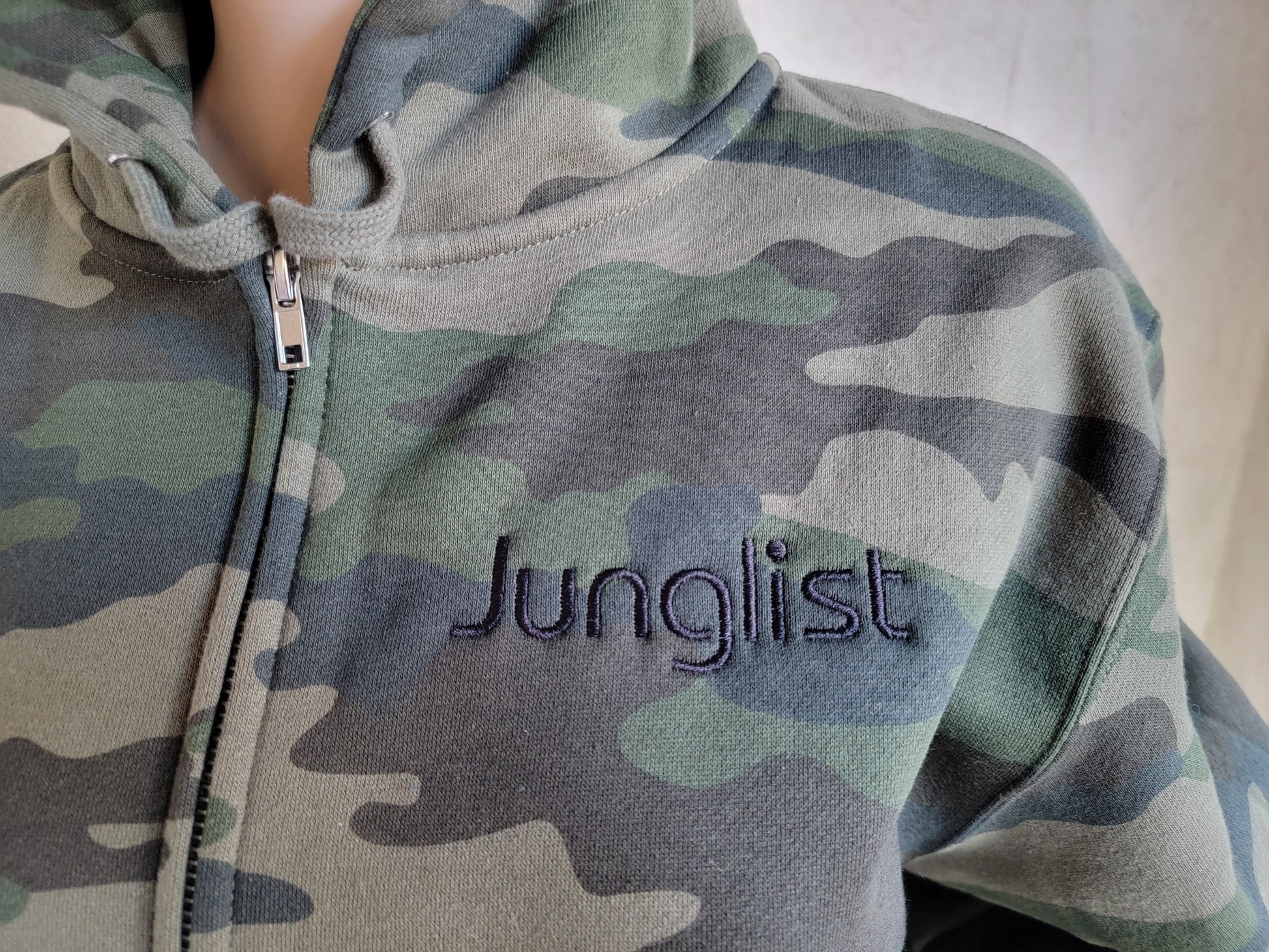 JUNGLIST Independent Trading Co. Midweight Forest Camo Zip Hoodie